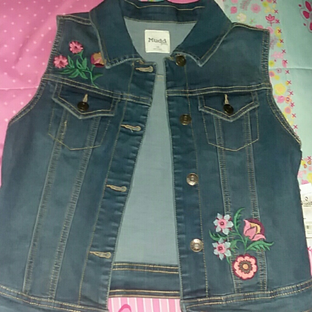 Kids jean vest